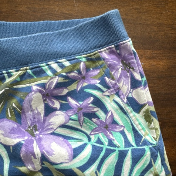 D and Co Active Pull On Sweatpants Blue Tropical & Gray Lot of 2 Size Large L - Picture 4 of 12